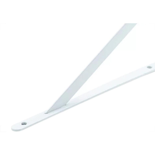 Cantoneira Mao Francesa Hayner Leve Branco 20Cm - Kit C/12 Unidades