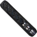 Filtro Linha Radial 5 Tomada  Bivolt Preto