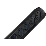 Filtro Linha Radial 5 Tomada  Bivolt Preto