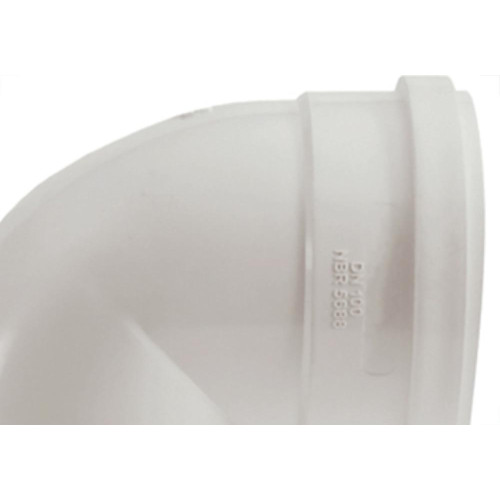 Cotovelo Esgoto Shiva 75X90 Branco - Kit C/10 Unidades