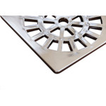 Grelha Plast Quad Cromado 10X10 Fere