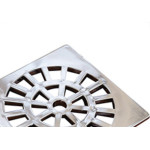 Grelha Plast Quad Cromado 10X10 Fere