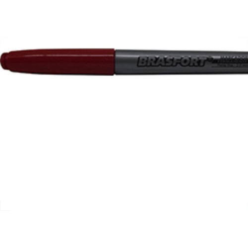 Caneta P/Marcacao Perman.Indl Brasfort Vermelho - Kit C/12 Unidades