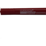 Caneta P/Marcacao ''Pincel'' Brasfort Verm - Kit C/12 Unidades
