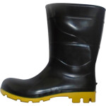 Bota Galocha Crival Preto/Amarelo C.Medio N.39 S/Forro