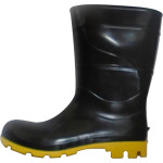 Bota Galocha Crival Preto/Amarelo C.Medio N.40 S/Forro