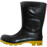 Bota Galocha Crival Preto/Amarelo C.Medio N.41 S/Forro