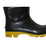 Bota Galocha Crival Preto/Amarelo C.Medio N.41 S/Forro