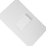 Conjunto Peesa Una Max 1702B 1 Interruptor Paralelo Branco