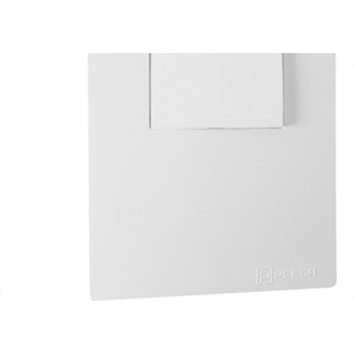 Conjunto Peesa Una Max 1702B 1 Interruptor Paralelo Branco