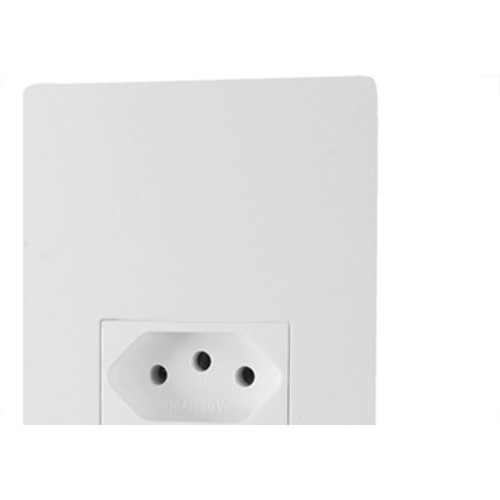 Conjunto Peesa Una Max 1741 1Tomada   2P+T 10A Branco