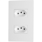 Conjunto Peesa Una Max 1747 2Tomada   2P+T 20A Branco
