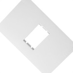 Espelho Placa Peesa Una Max P1702 4X2 1Modulo Branco