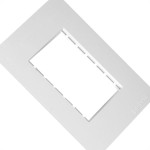 Espelho Placa Peesa Una Max P1703 4X2 3Modulo Branco