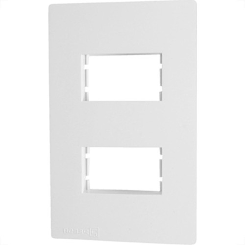 Espelho Placa Peesa Una Max P1704 4X2 2Mod Dist.Branco