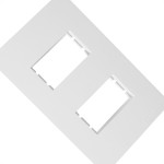 Espelho Placa Peesa Una Max P1704 4X2 2Mod Dist.Branco