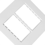 Espelho Placa Peesa Una Max P1733 4X4 6Modulo Branco