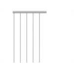 Extensor 25Cm P/Portao Qually Branco