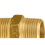 Niple Latao Rosca 3/4 X 3/4 Metais Rei