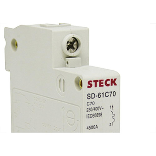 Kit C/3 - Disjuntor Steck Din Unipolar 70A Sd61 C4,5Ka