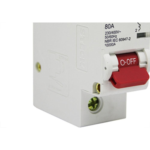 Disjuntor Steck Din Unipolar 80A Sd61 C10Ka