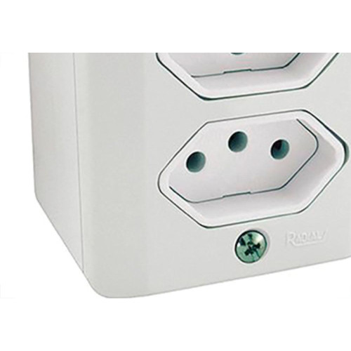 Sistema X Radial Branco 2Tom 20A C/Caixa 1902215