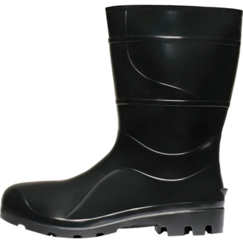 Bota Galocha Crival Preto Cano Medio N.39 S/Forro