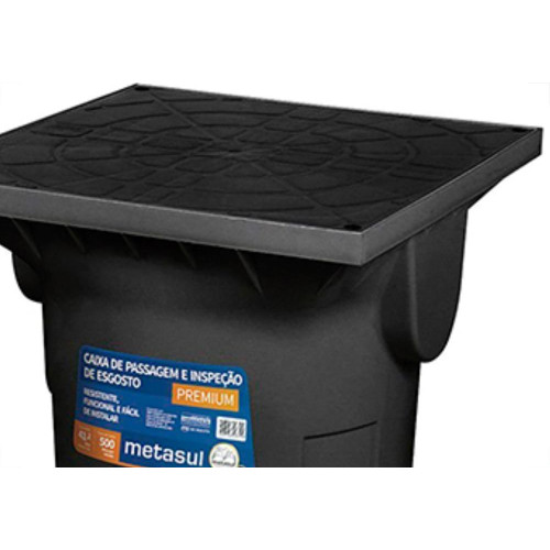 Caixa Mult Inspecao Metasul 41X48X41 Preto