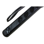 Kit C/5 - Filtro Linha Qualitronix 5 Tomada  Bivolt Preto