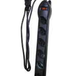 Kit C/3 - Filtro Linha Qualitronix 6 Tomada  Bivolt Preto