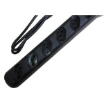 Kit C/3 - Filtro Linha Qualitronix 6 Tomada  Bivolt Preto