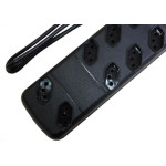 Filtro Linha Qualitronix 8 Tomada  Bivolt Preto