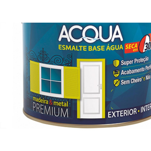 Tinta Esmalte. Base Agua Galao 3,6 Litros  Eucatex Branco