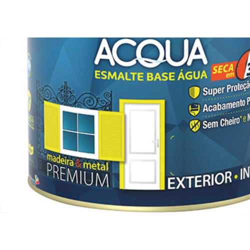 Tinta Esmalte. Base Agua 1/4 (900ml) Eucatex Branco