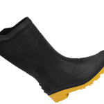 Bota Galocha Pega Forte Preto/Amarelo C.Medio N.40 S/Forro