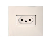 Conjunto Pial Plus+ Branco 1 Simp+1Tomada 20A 073Bc