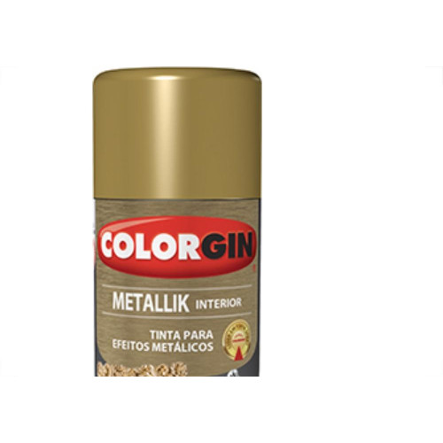 Spray Colorgin Metallik Dourado 350Ml