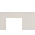 Espelho Placa Pial Plus+ Branco 4X2 2Mod 618502Bc