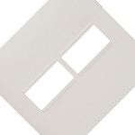 Espelho Placa Pial Plus+ Branco 4X4 2Mod.Horz 618511Bc