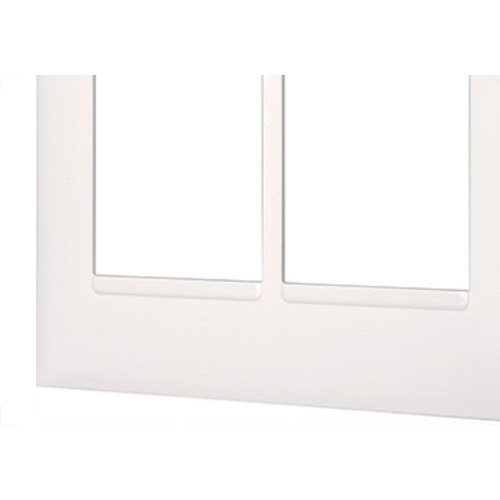 Espelho Placa Pial Plus+ Branco 4X4 6Mod.Horz 618516Bc