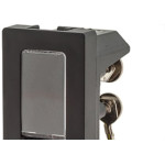 Modulo Pial Plus+ Preto 1Tomada  Rj11 4F 5010Pt