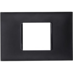 Espelho Placa Pial Plus+ Preto 4X2 2Mod 618502Pt