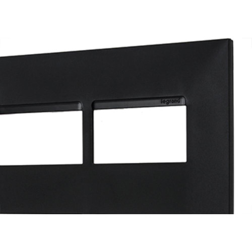 Espelho Placa Pial Plus+ Preto 4X4 4Mod.Dist 618514Pt