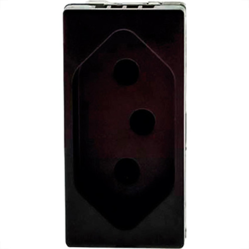 Modulo Pial Plus+ Preto 1Tomada 10A 38Pt