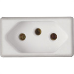 Modulo Tramontina 1Tomada 10A Branco 030