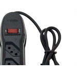 Filtro Linha Megatron 3 Tomada  Bivolt Preto
