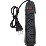 Filtro Linha Megatron 4 Tomada  Bivolt Preto
