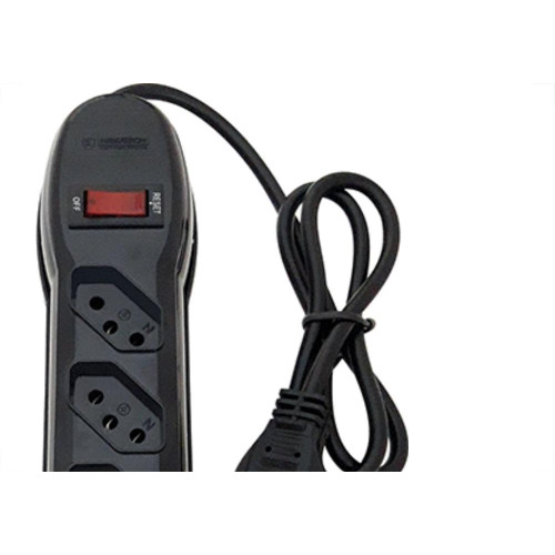 Filtro Linha Megatron 4 Tomada  Bivolt Preto