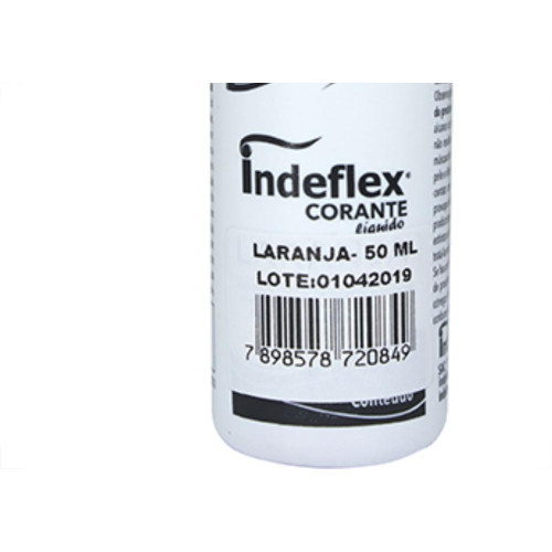 Corante Indeflex Laranja 50Ml - Kit C/12 Unidades