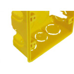 Caixinha Luz Amarela Pvc 4X4 Mondiale - Kit C/50 Unidades